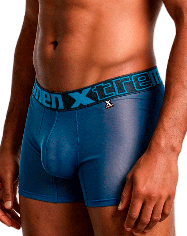 Xtremen 91277 Microfiber Mesh Boxer Briefs Blue