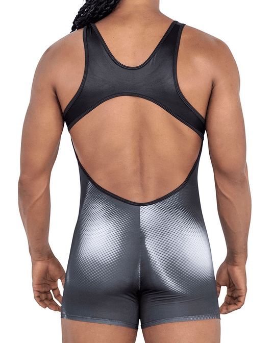 Candyman 99796 Muscle Onesie Bodysuit Black-white