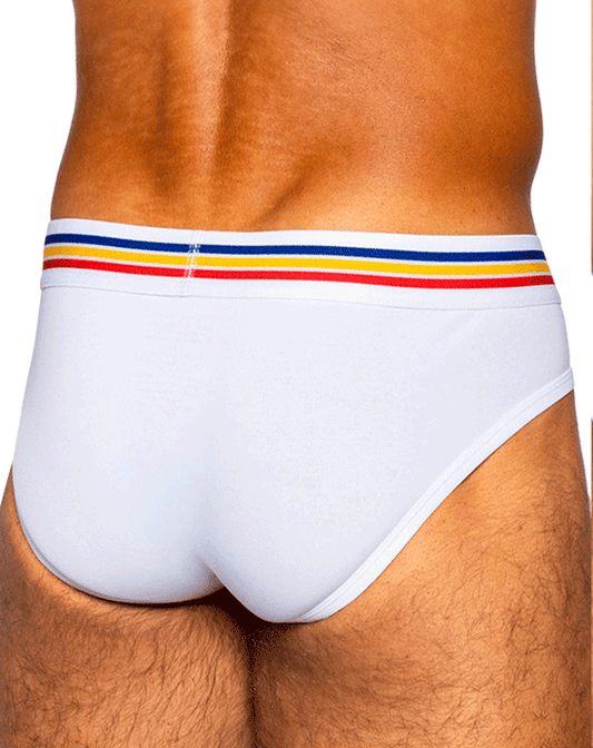 Bike Athletic Bas327 Stretch Cotton Brief Color White