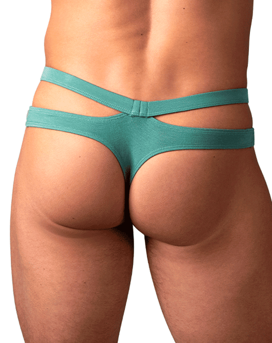 Male Power 237-308 Eco Cozy Cutout Thong Green