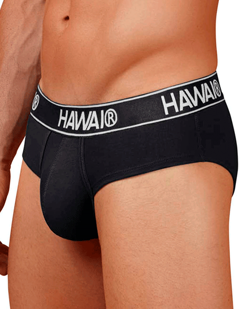 Hawair 41962 Cotton Blend Briefs Black-01