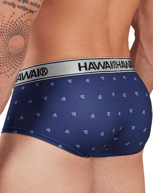 Hawai 42480 Printed Microfiber Briefs Blue