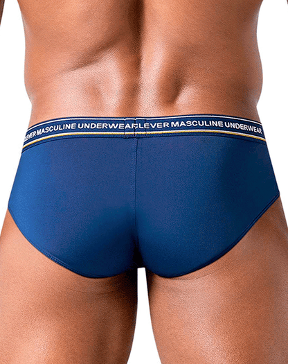 Clever 519969 3pk Australian Latin Briefs Blue-petrol-green