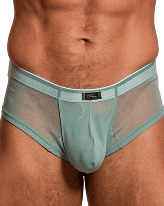 Xtremen 91263 Microfiber Mesh Briefs Green