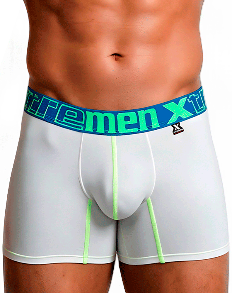 Xtremen 91271 Microfiber Boxer Briefs White