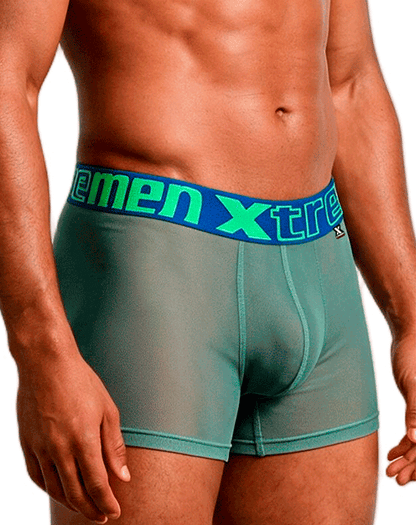 Xtremen 91277 Microfiber Mesh Boxer Briefs Green
