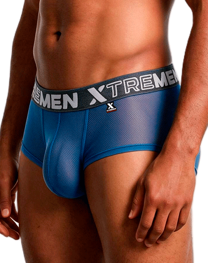 Xtremen 91279 Microfiber Mesh Briefs Blue