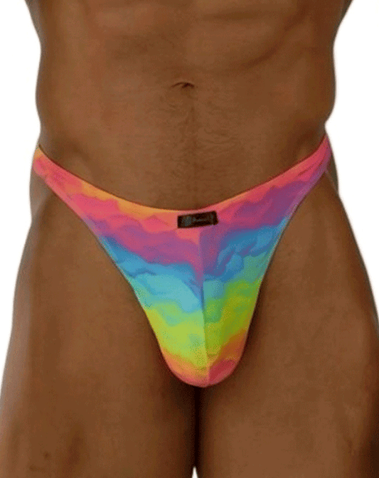Xtremen 91284 Ultimate Rainbow Expression Men's Thong Cloud