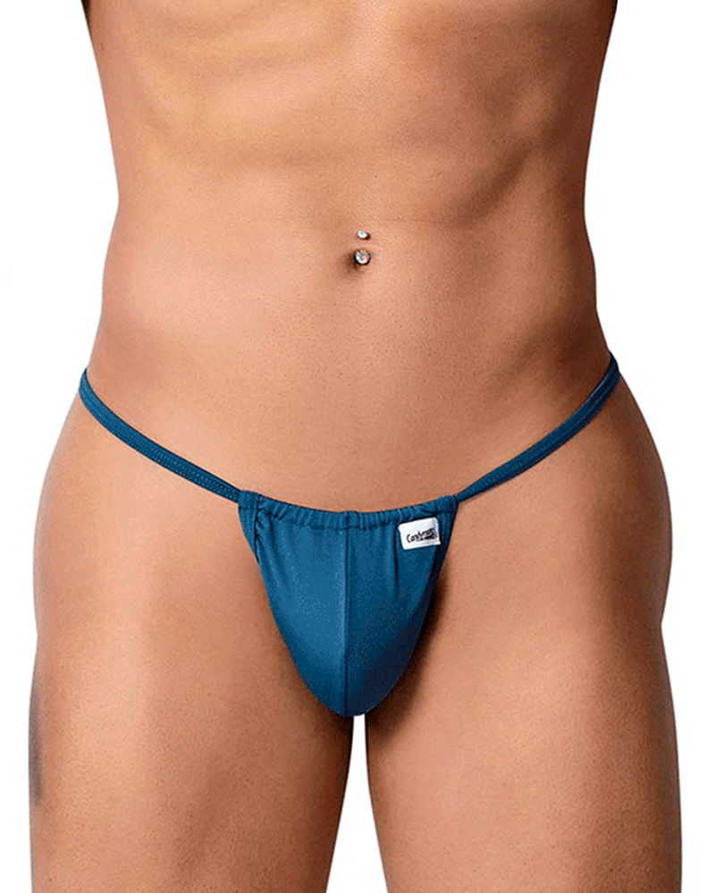 Candyman 9586 G-string Thong. Petrol Blue