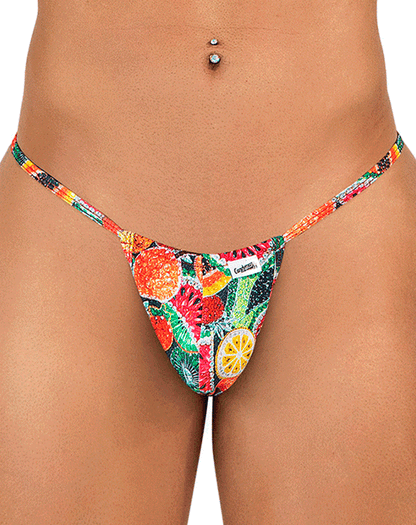 Candyman 9586 G-string Thong. Printed Fruits