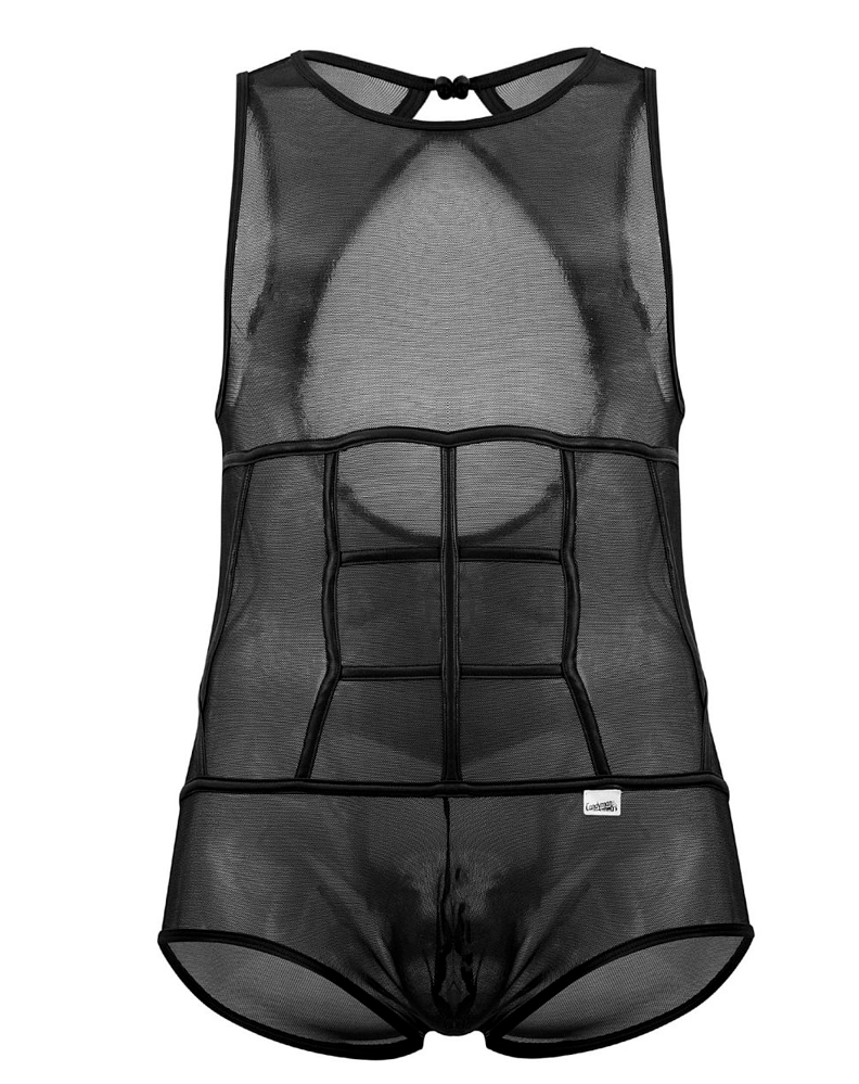 Candyman 99683x Tulle Bodysuit Black