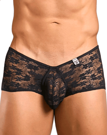 Malebasics Mbl83 Loop Cheeky Trunks Black Lace