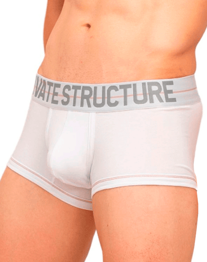 Private Structure Moux4103 Mo Lite Mid Waist Trunks White