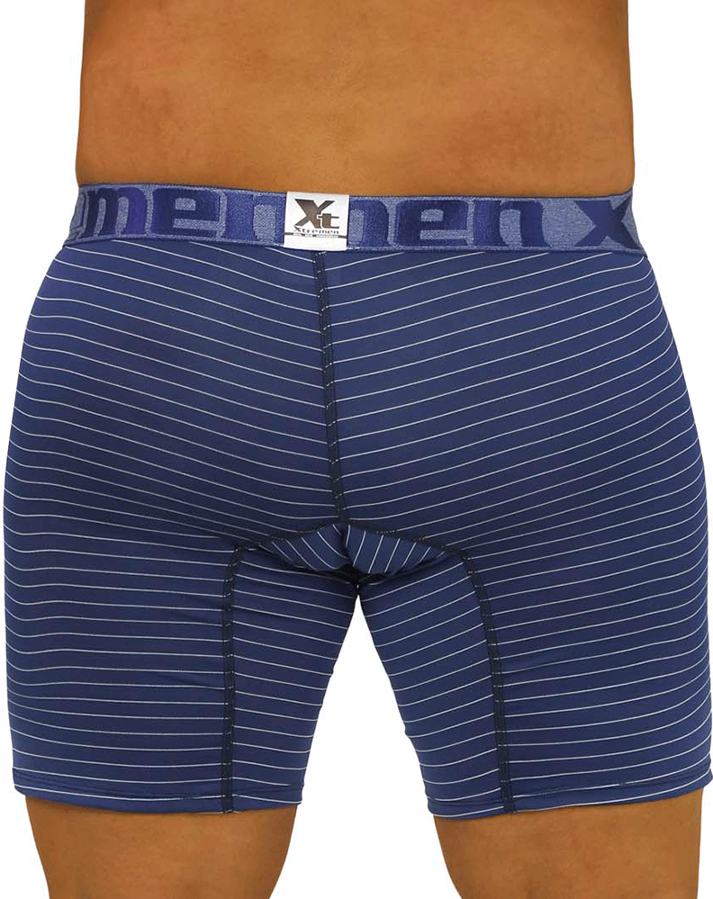 Xtremen 70004 Striped Boxer Briefs