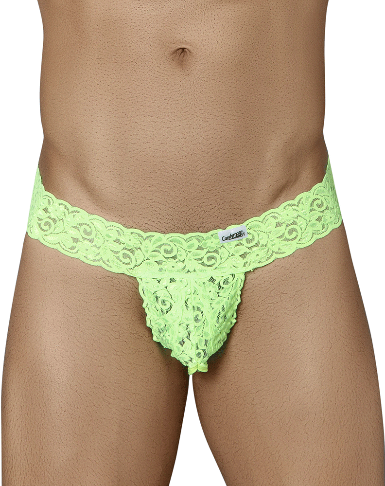 Candyman 99315 Peek A Boo Thongs Black