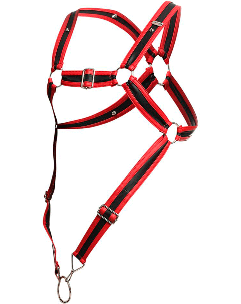 Malebasics Dmbl07 Dngeon Cross Cock Ring Harness Army